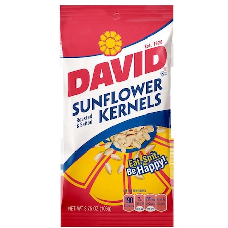 David David Sunflower Kernels 3.75 oz., PK12 2620046070